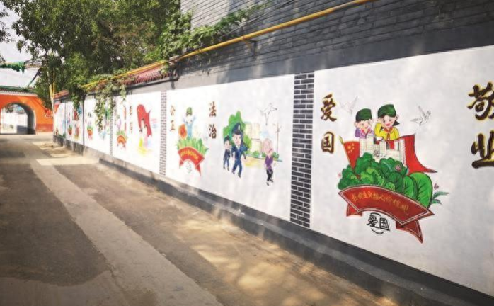 汾阳市栗家庄村:文化墙成为美丽乡村“