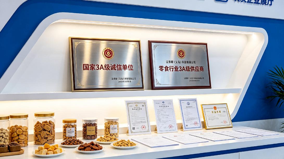 1.云零即(义乌)科技有限公司斩获双 3A 信用认证 诚信品质筑牢零食即时零售发展底座-图片1